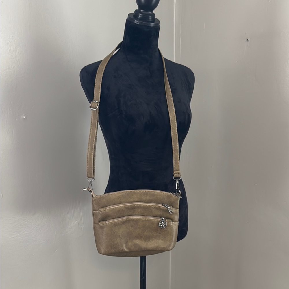 Elegant Tan Crossbody Bag